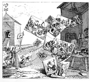 A Batalha das Imagens, 1745. de William Hogarth
