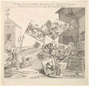 A Batalha das Imagens, 1745. de William Hogarth