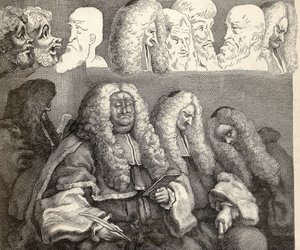 The Bench, de "As Obras de William Hogarth", publicado em 1833 de William Hogarth