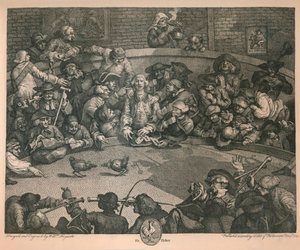 O Galo do Galo, 1759. de William Hogarth