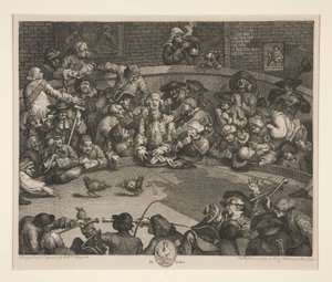 A briga de galo de William Hogarth