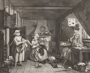 O poeta angustiado. 1736-40 de William Hogarth