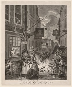 As quatro horas do dia: noite, 1738.