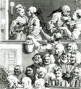 A platéia rindo, 1733 de William Hogarth