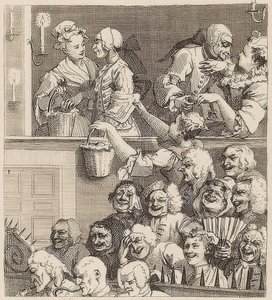 A platéia rindo. 1733 de William Hogarth