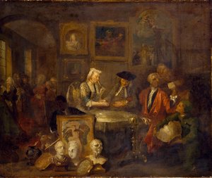 O Contrato de Casamento, início da década de 1730 de William Hogarth