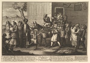 O Mistério da Maçonaria Trazido à Luz pelos Go ..., [publicado pela primeira vez em dezembro de 1724], reeditado posteriormente. de William Hogarth