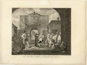 A carne assada da velha Inglaterra de William Hogarth