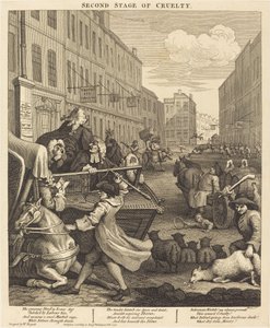 A segunda fase da crueldade de William Hogarth