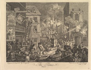The Times, Placa 1 de William Hogarth