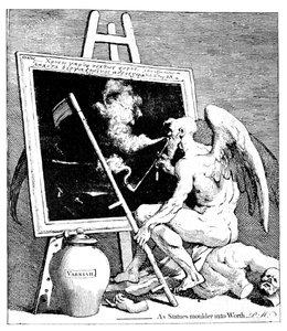 Tempo fumando uma foto, 1761 de William Hogarth