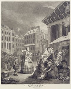 Horas do dia: Manhã (gravação) de William Hogarth
