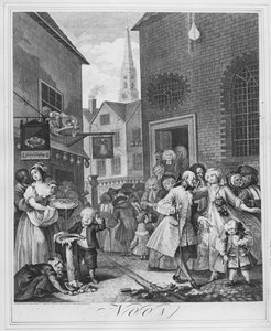 Tempos do dia, meio dia, 1738 de William Hogarth