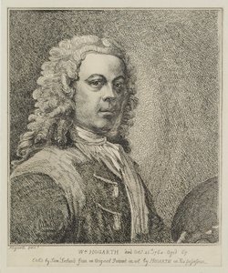 William Hogarth, gravado por Samuel Ireland (d.1800), c.1786 de William Hogarth