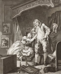 Episódio em duas partes: Antes e Depois. Folha 2: Depois - Depois. 1736 de William Hogarth