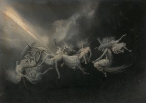 Relâmpago Atingiu um Rebanho de Bruxas, meados do século XIX.