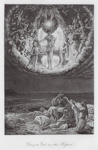 "Glória a Deus nas Alturas" (fotogravura) de William Holman (after) Hunt