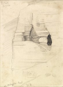 Rochas em Wady Zuara, o Mar Morto, 1854 de William Holman Hunt