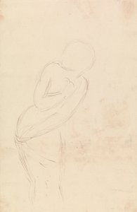 Sketch of a Woman (Estudo para Isabella e o Pote de Basiléia) de William Holman Hunt