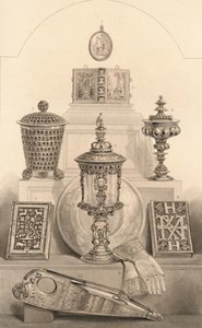 Relíquias associadas à rainha Elizabeth, 1886 de William Home Lizars