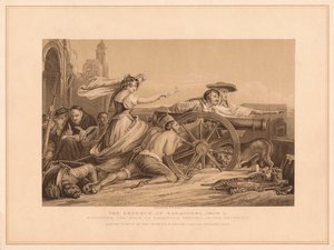 A defesa de Saragoosa, 1808-9, 1878 de William Home Lizars