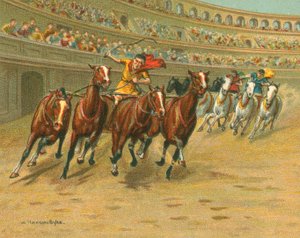 Raças Históricas e Modernas, Carruagens Romanas (chromolitho)