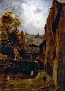 Esboço para Bidestone Farmhouse de William Huggins