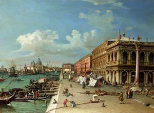 Vista do Molo, olhando para a entrada do Grande Canal, Veneza