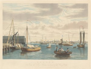 Boston: do Ship House, extremidade oeste do estaleiro naval de William James Bennett