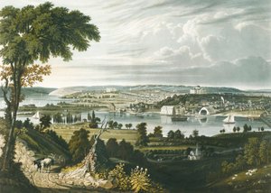 Cidade de Washington vista para além do Estaleiro da Marinha de William James Bennett