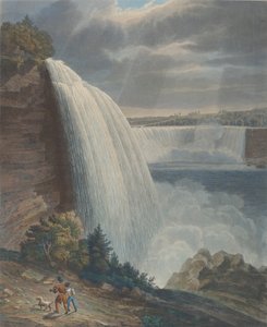 Niagara Falls from Foot of Staircase, 1829.