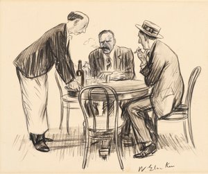 Nunca mais, Ele observou Gloomily de William James Glackens
