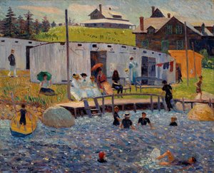 A hora do banho, Chester, Nova Escócia de William James Glackens