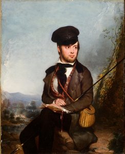 O pescador (Retrato de Charles Lanman) 1846 (Óleo sobre tela)
