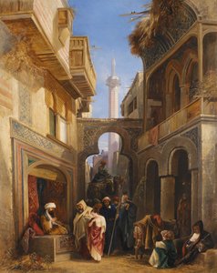 Cena de rua no Cairo, 1839.