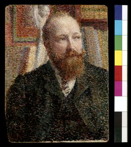 Retrato de Alfred Verhaeren (óleo a bordo) de William Jelley