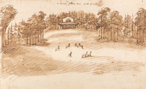Design para um Pavilhão num Parque de Cervos de William Kent