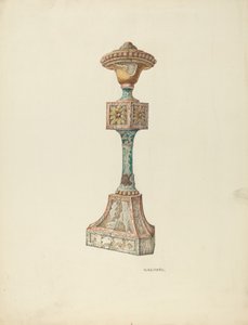 Móveis Eclesiásticos Cerimonial Candlestick, c. 1941. de William Kieckhofel