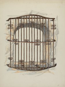 Grelha de Ferro em Window a Restoration, c. 1941.