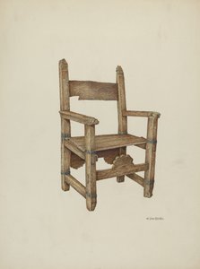 Cadeira Sanctuary, 1941. de William Kieckhofel