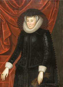 Retrato de Lady Katherine Smythe Scott (por volta de 1564-1616), por volta de 1625 (óleo sobre painel de carvalho)