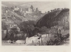 Castro Giovanni, o Antigo Enna (gravura) de William Leighton Leitch