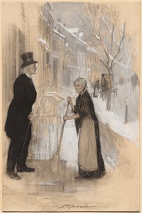 Esboço para ilustrar Not Honorably Discharge, 1904. de William Leroy Jacobs