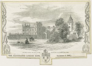 Draton Bassett - "Drayton Manor": gravura em xilogravura, nd [c 1843]