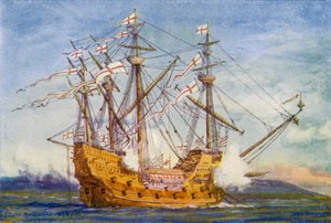 A "Grace De Dieu de William Lionel (after) Wyllie