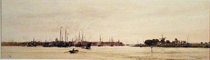 Dordrecht (aguarela sobre papel) de William Lionel Wyllie