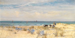 Colhendo a terra e o mar, 1873 de William Lionel Wyllie