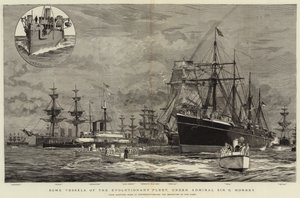 Alguns navios da frota evolucionária, sob o almirante Sir G Hornby