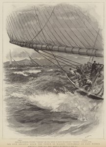 A regata de Nice, HRH Britannia do Príncipe de Gales e vencedor fácil de William Lionel Wyllie