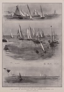 A corrida a Heligoland pela Copa do Imperador Alemão de William Lionel Wyllie